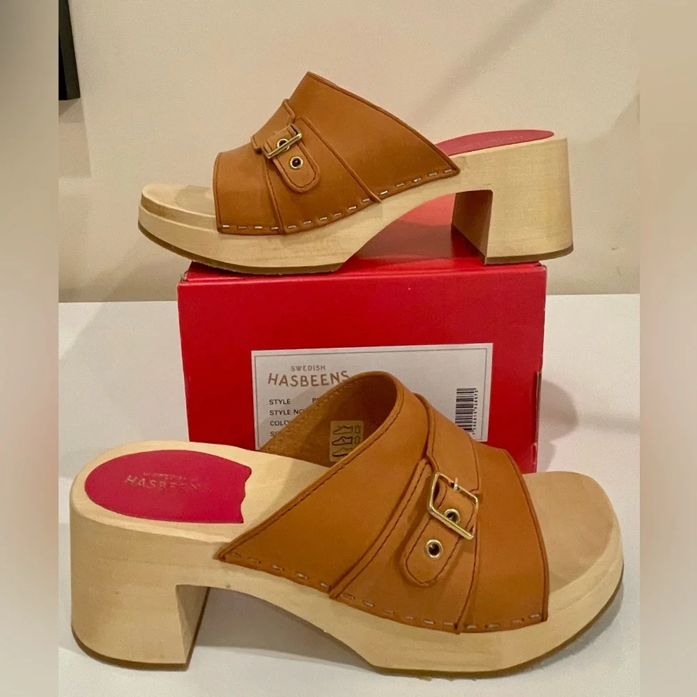 Swedish Hasbeens, Clog Preppy Slip in, Nature, 39 - Picture 3 of 6